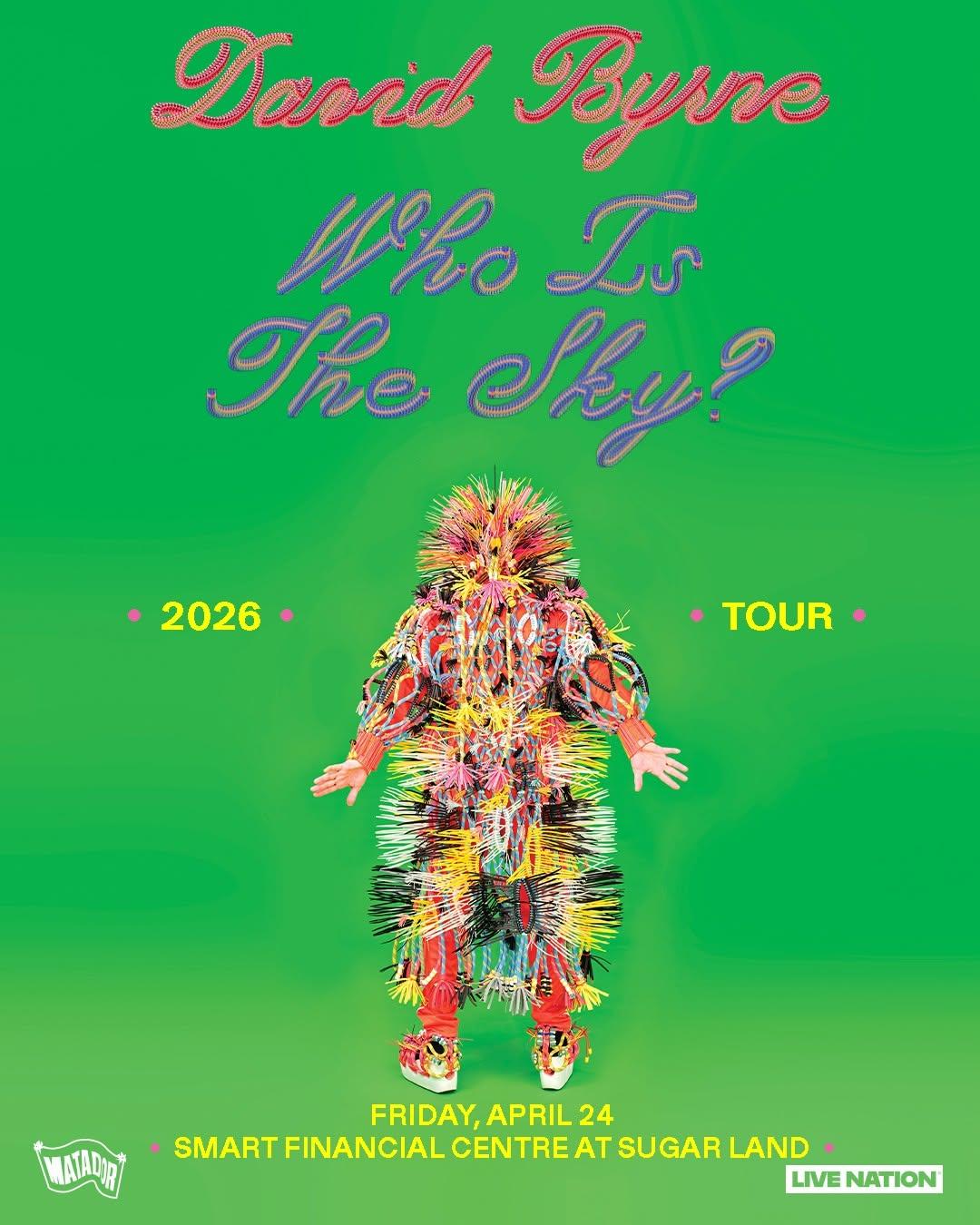 Houston Music Shows - David Byrne Concert at Smart Financial Centre