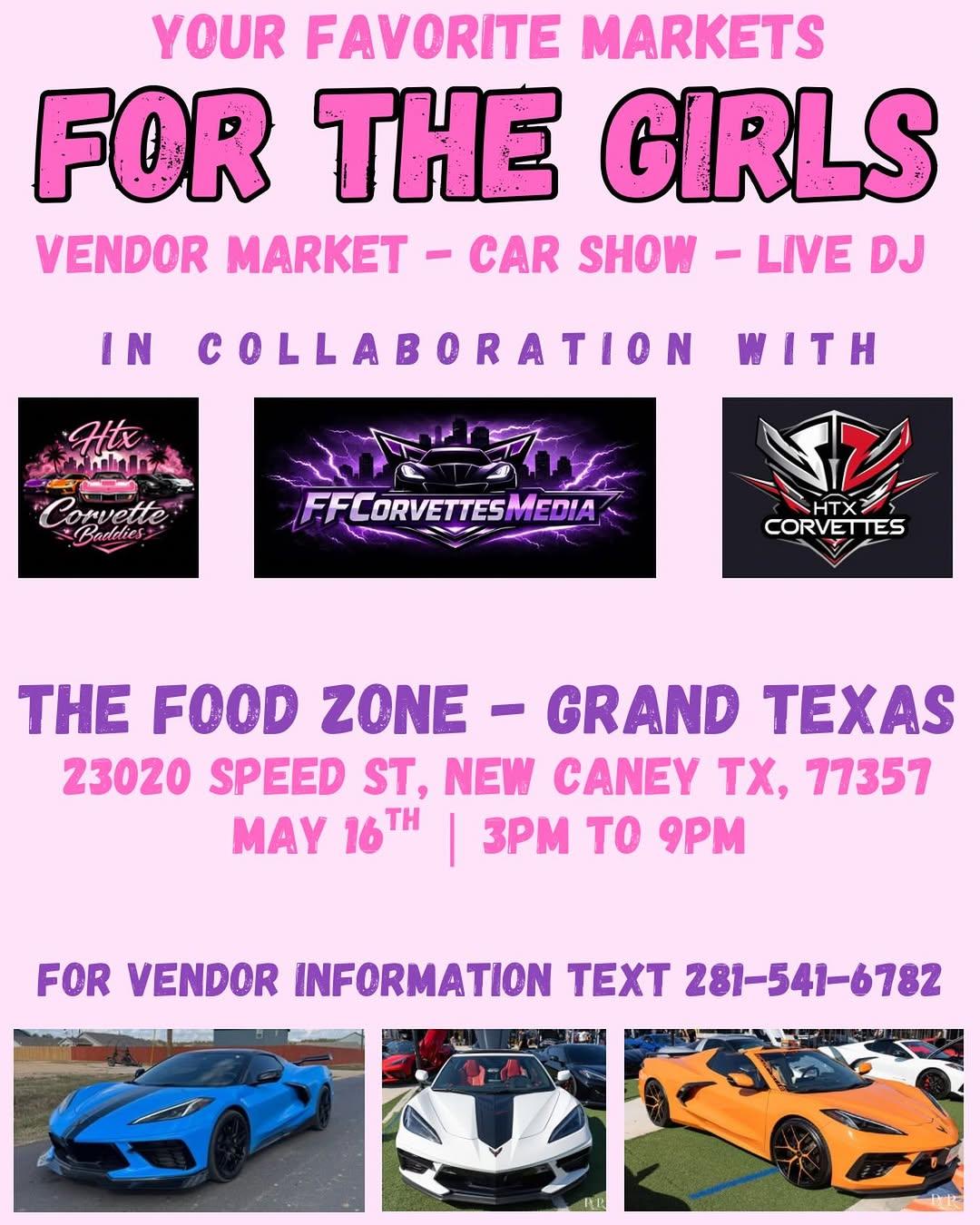 Houston Markets - Girls with Horsepower Car & Bike Show at The Food Zone - Grand Texas