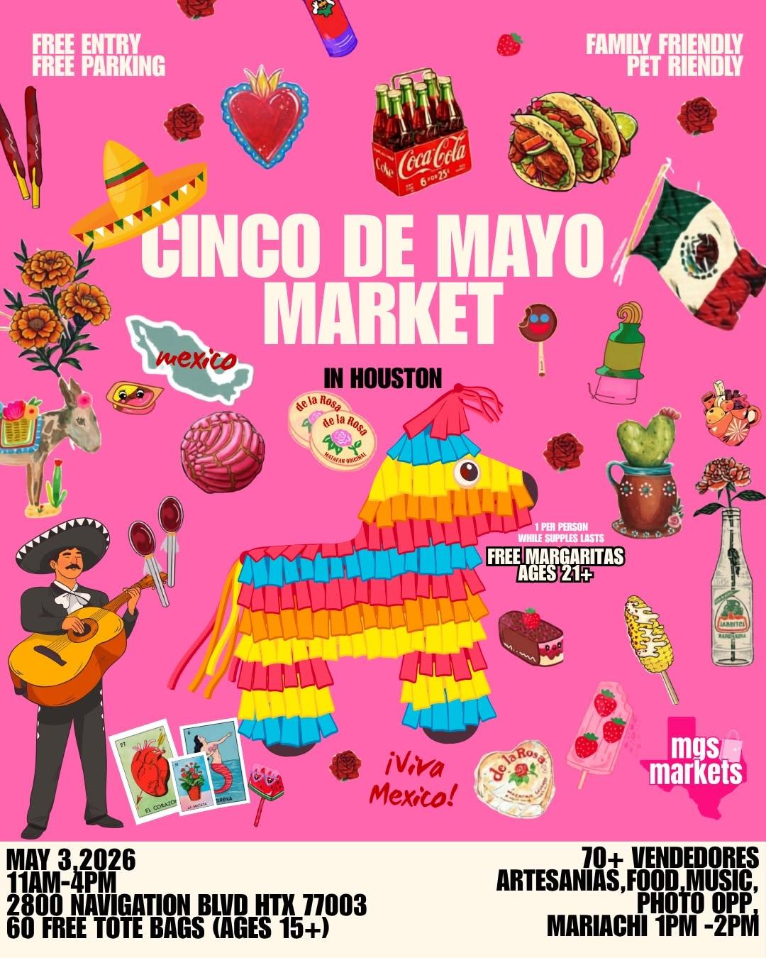 Houston Car Shows - Cinco de Mayo Market at 2800 Navigation Blvd