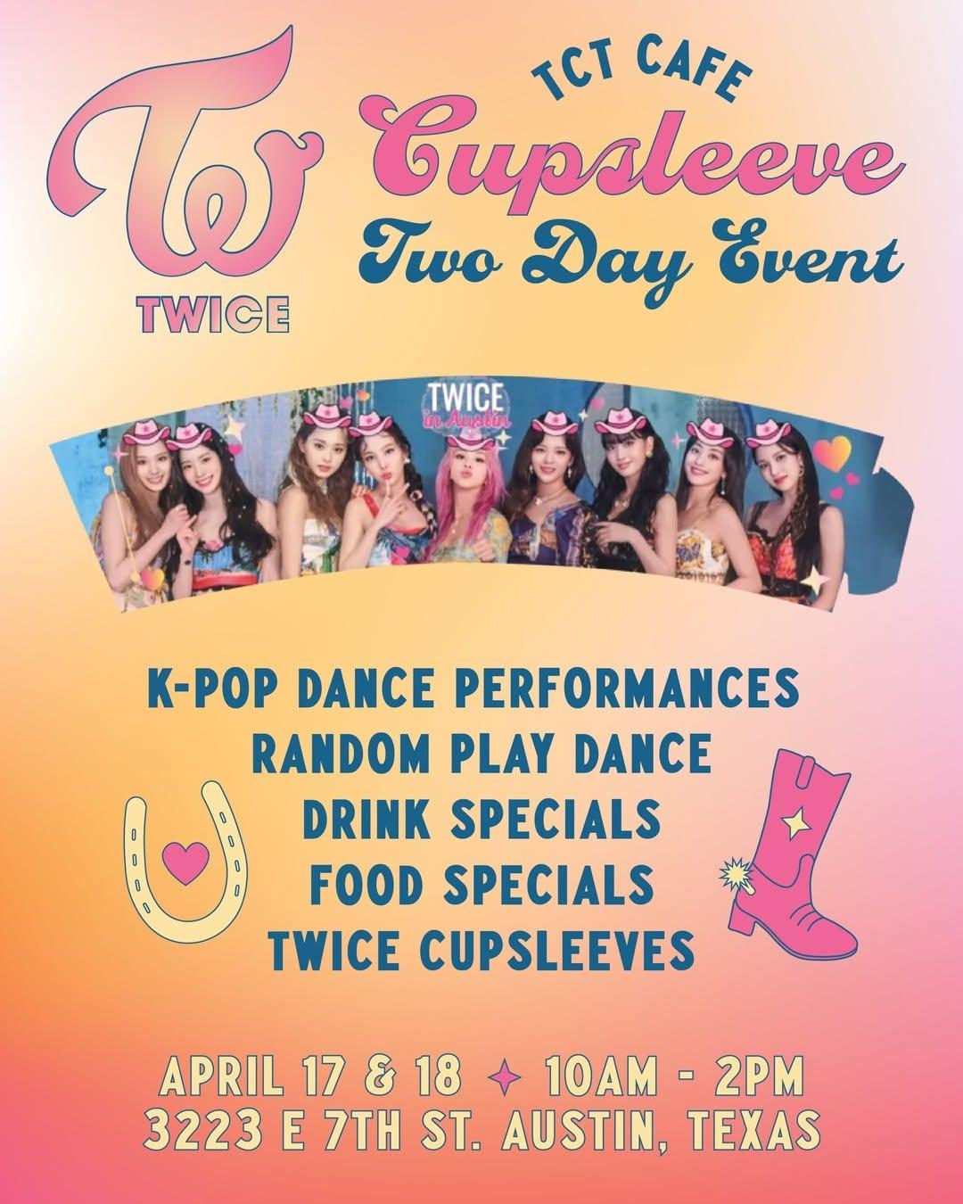 Houston Other - TWICE Cupsleeve Event at TCT Cafe at 3223 E 7TH ST. AUSTIN