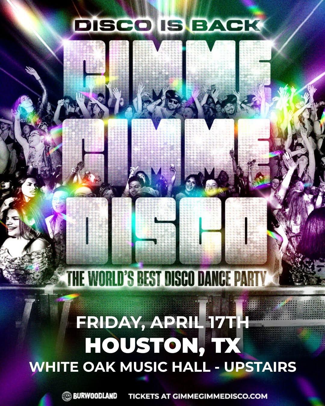 Houston Music Shows - Gimme Gimme Disco ABBA Party at White Oak Music Hall - Upstairs