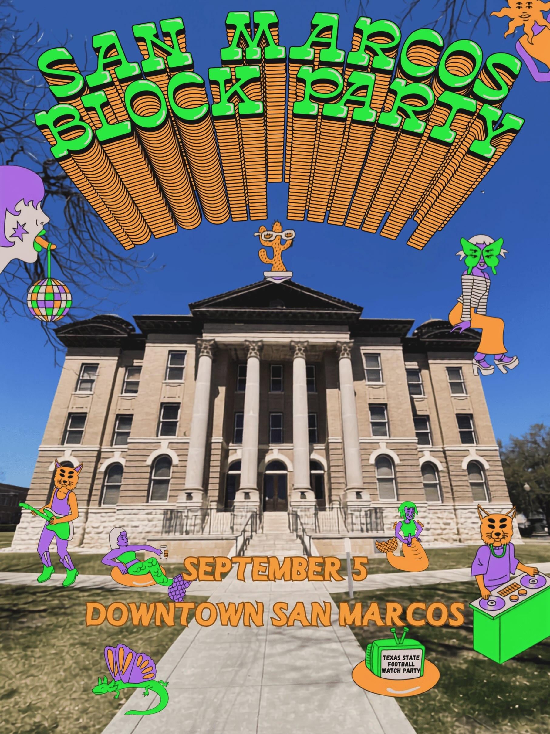 Houston Music Shows - San Marcos Block Party at Downtown San Marcos